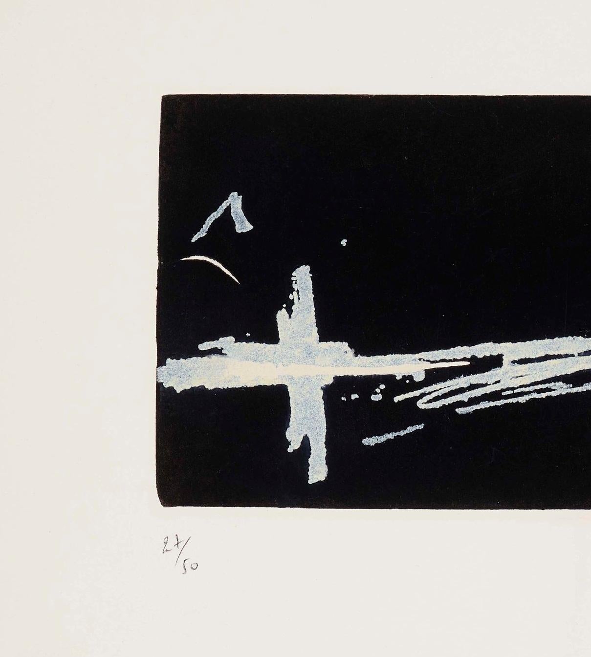 Après quelques années de peintures liées au surréalisme, d'abord, puis à l'art povera, au milieu des années 1960, la production de Tàpies s'approche d'un expressionnisme gestuel et d'un goût particulier pour les matériaux, qu'il mélange souvent pour
