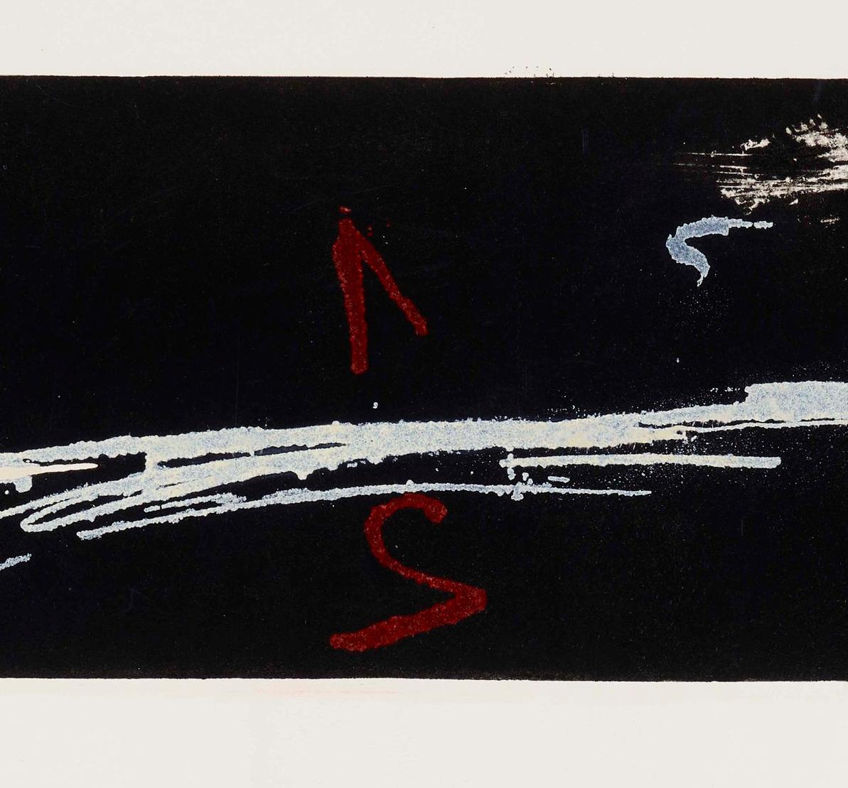 After a few years of paintings related with the Surrealism, first, and then with povera art, in the mid-1960s Tàpies' production approaches to a gestual expresionism and the by a special taste for materials, which he often mixes to produce different