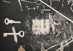 Esperit Catala II, acquaforte espressionista astratta di Antoni Tàpies