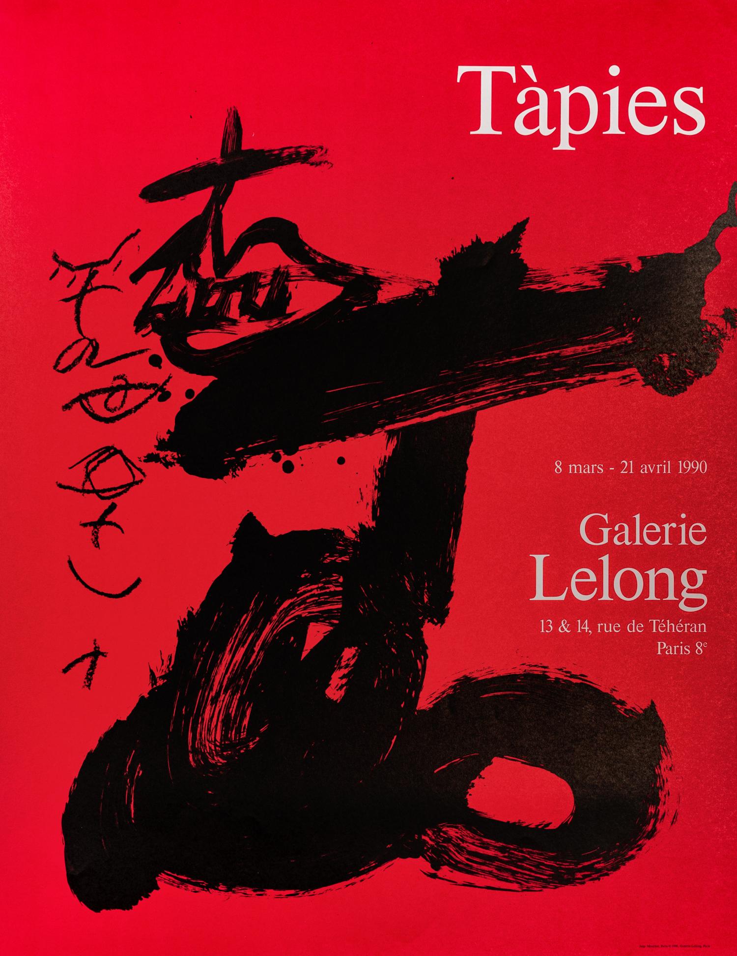 Galerie Lelong, von Antoni Tapies, 1990 – Print von Antoni Tàpies