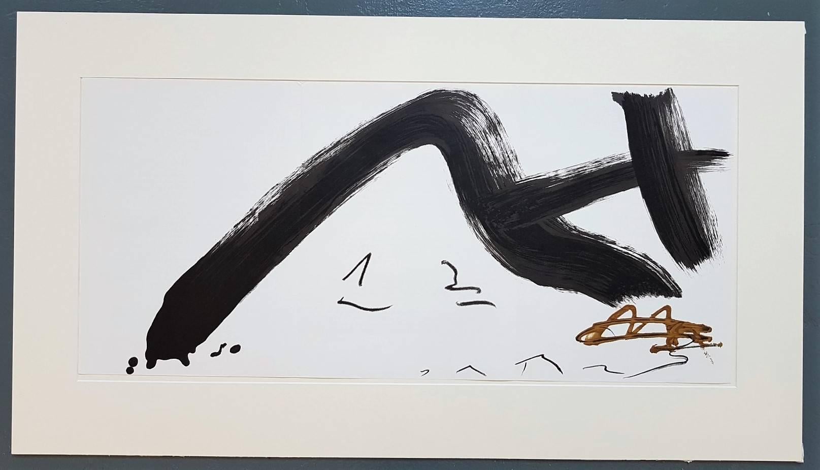 Antoni Tàpies Abstract Print - Gestural Abstract Composition II