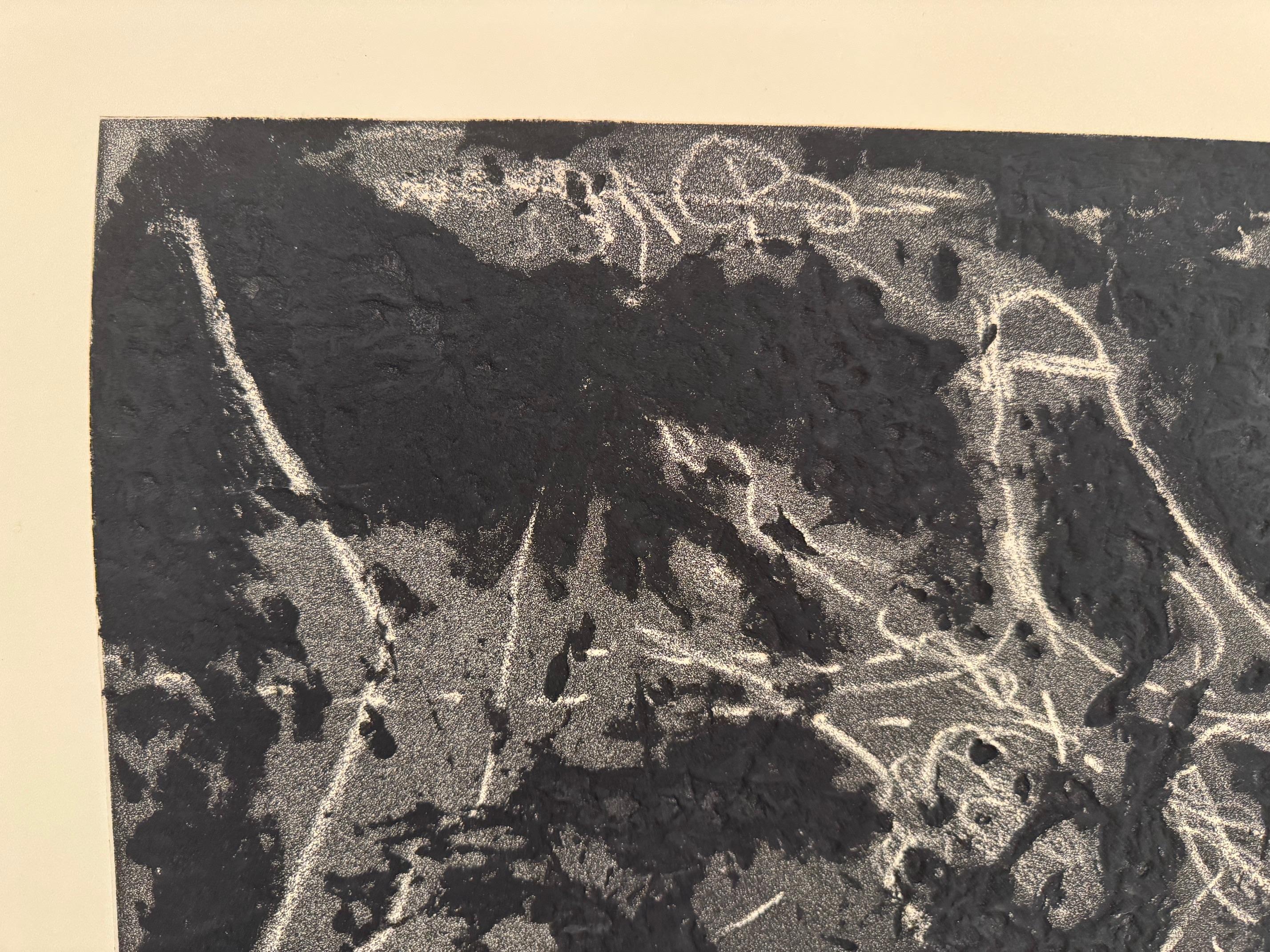 Matiere et Graffiti - Aguafuerte obra de arte abstracta moderna de Antoni Tàpies en venta 1