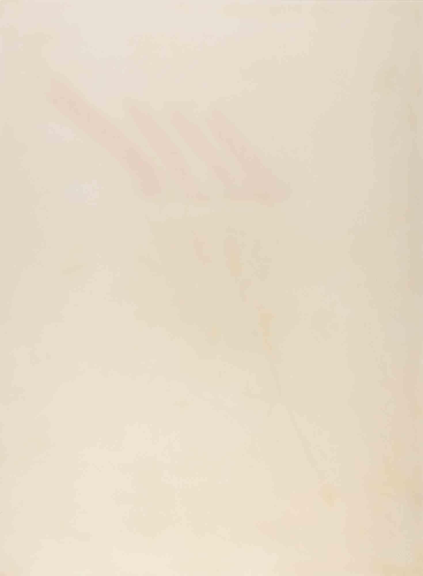 La Main Jaune - Lithograph by Antoni Tapies - 1973 - Abstract Print by Antoni Tàpies