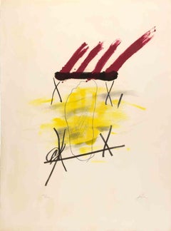 La Main Jaune - Litografía de Antoni Tapies - 1973