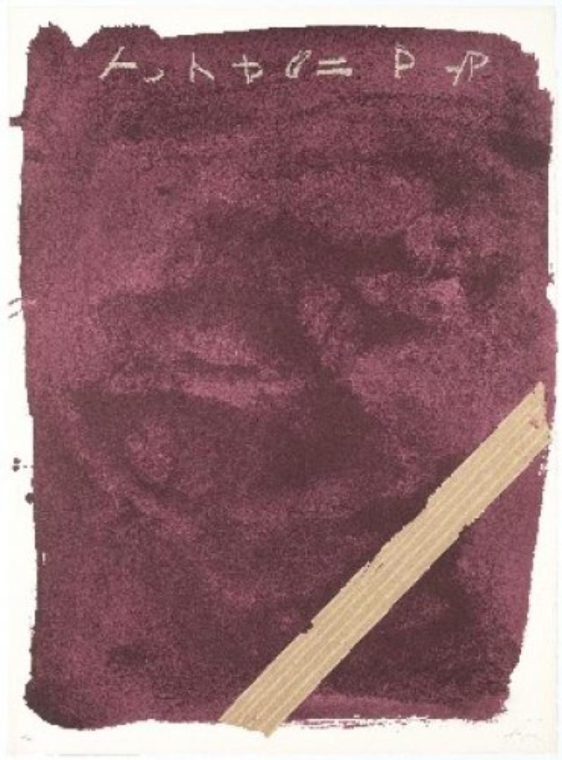 Antoni Tàpies Abstract Print - Llambrec-13 