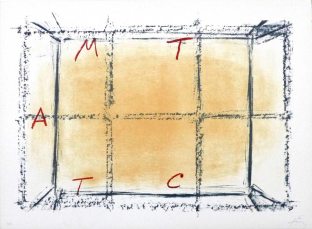 Antoni Tàpies Abstract Print - Llambrec-18