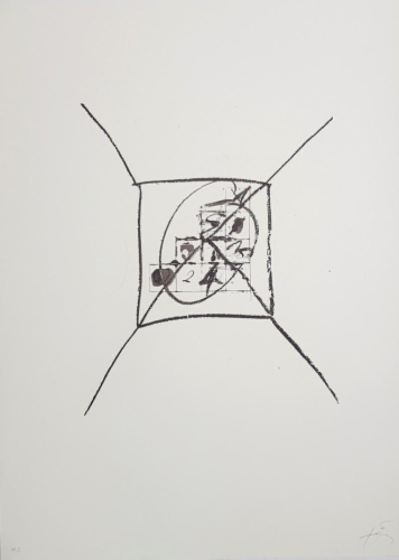 Antoni Tàpies Abstract Print - Llambrec-9