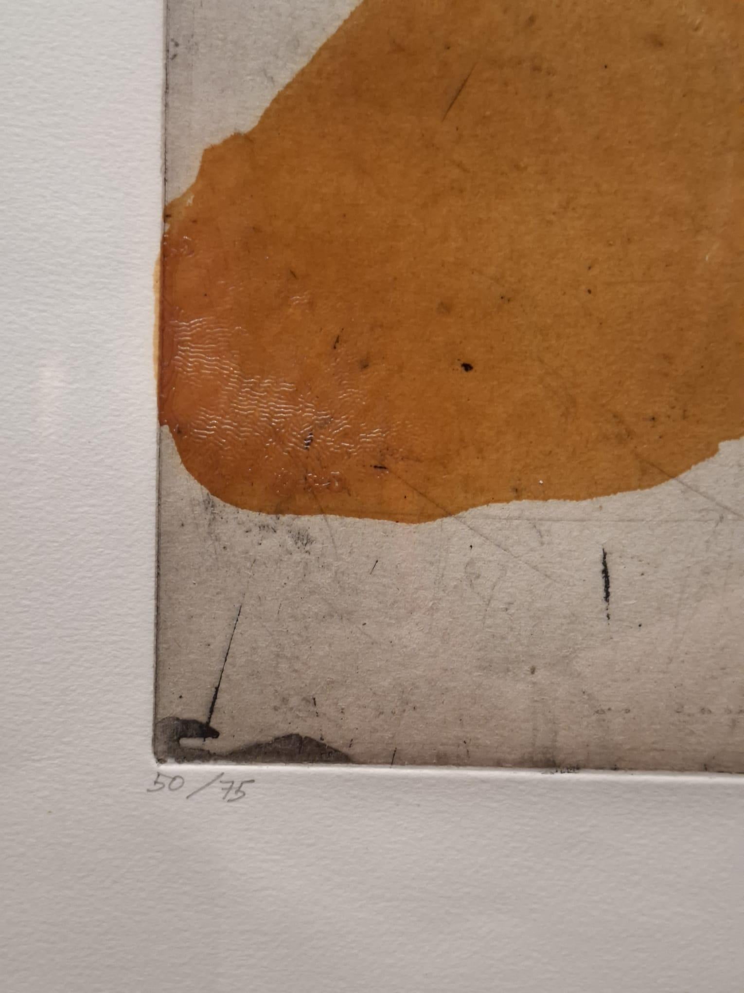 Lleu - Print by Antoni Tàpies