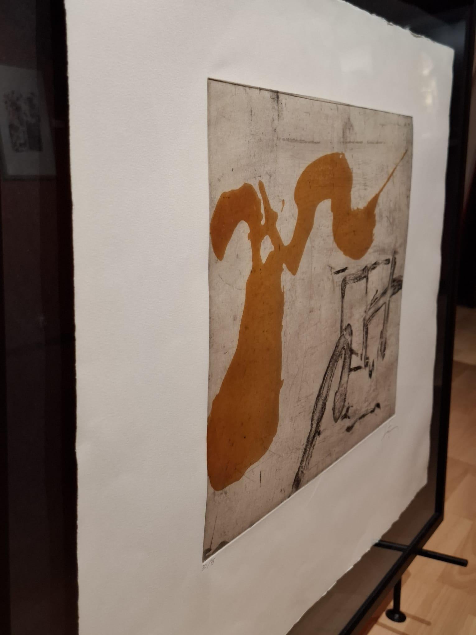 Antoni Tàpies
Lleu 
1987
Etching and Resin on paper Arches
50/75 
57 x 76 cm