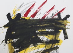 No. 4 from "Als Mesters de Catalunya, " Lithograph by Antoni Tapies, 1974