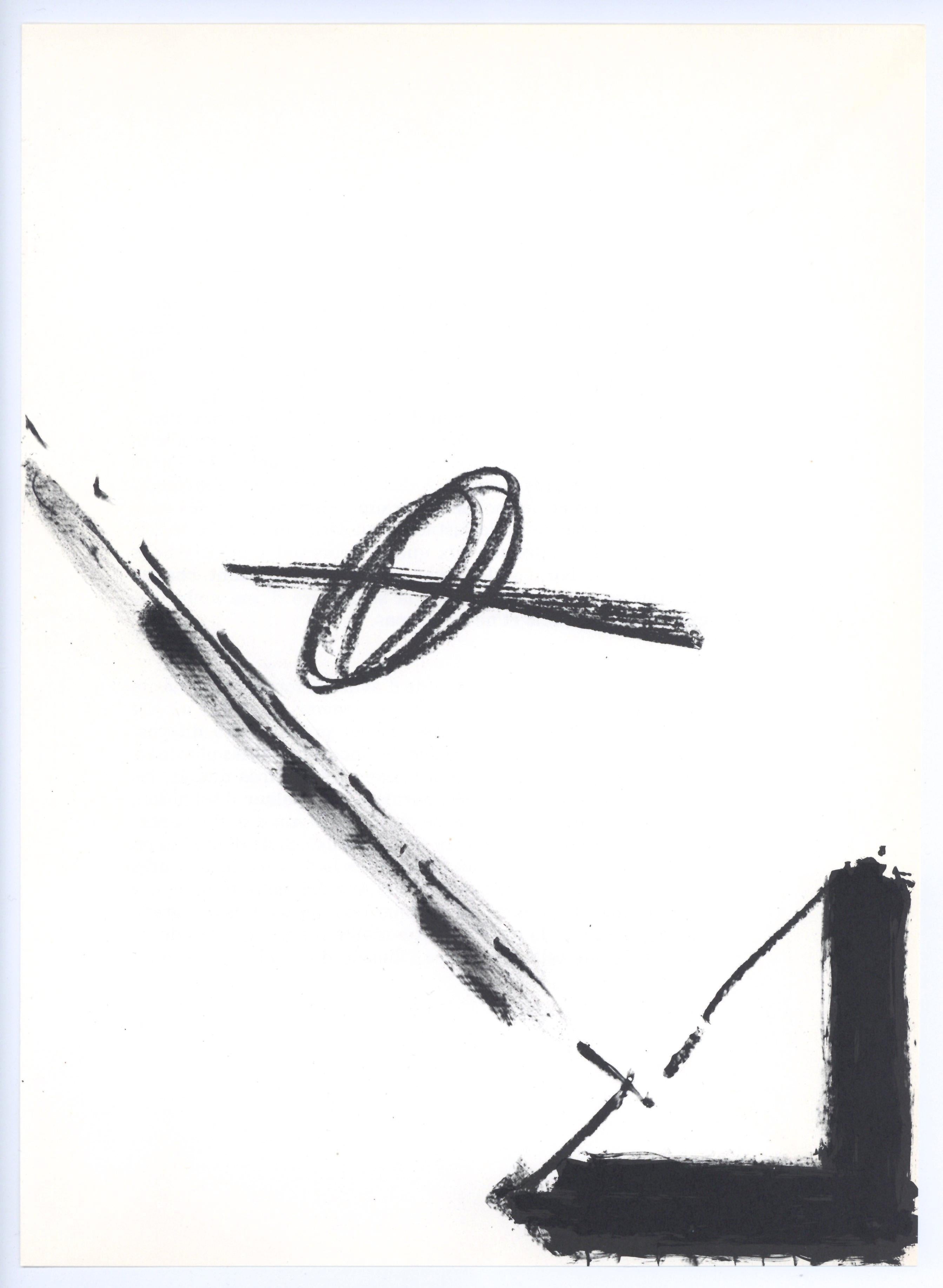 lithographie originale - Print de Antoni Tàpies