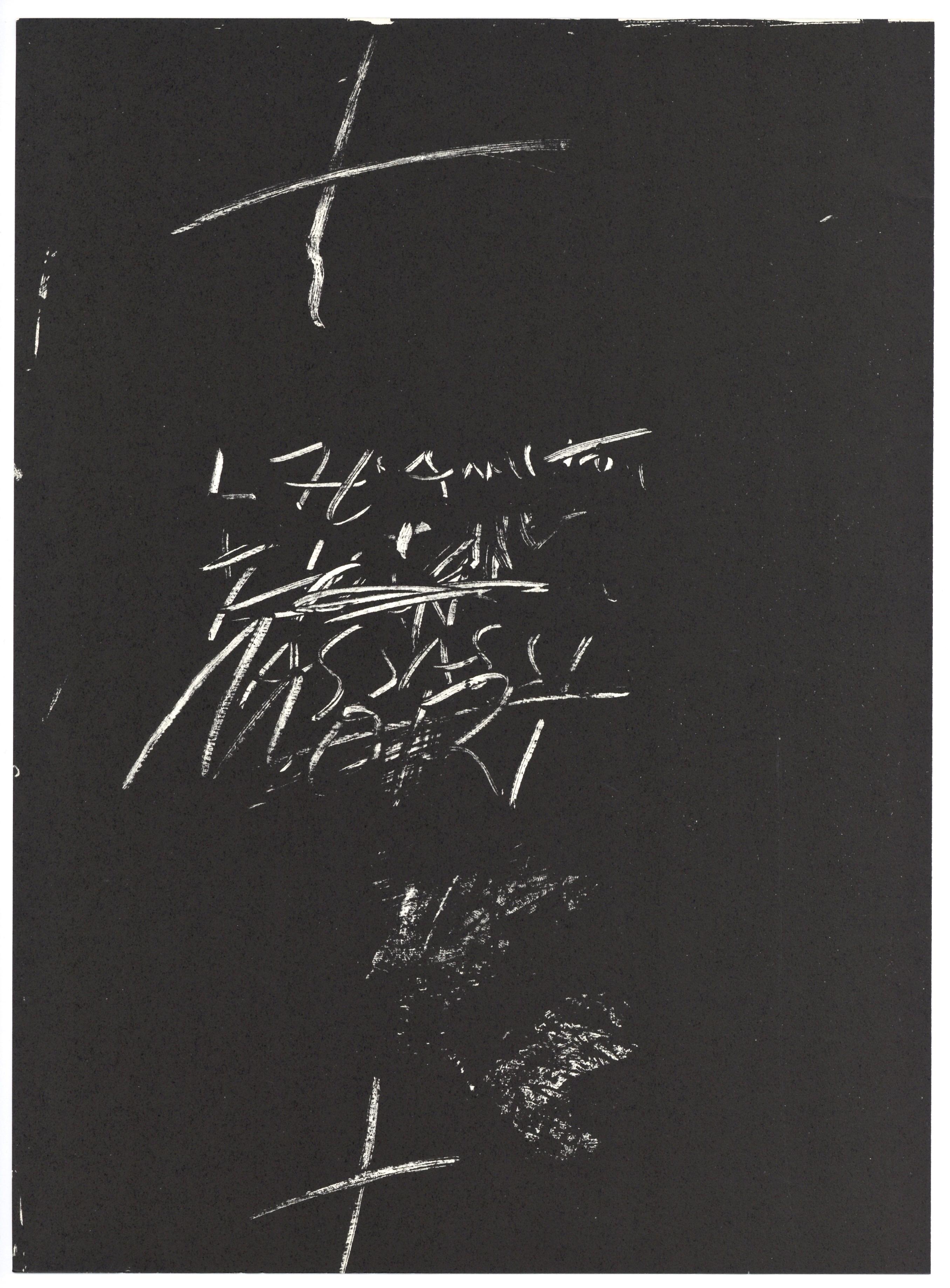 litografía original - Print de Antoni Tàpies