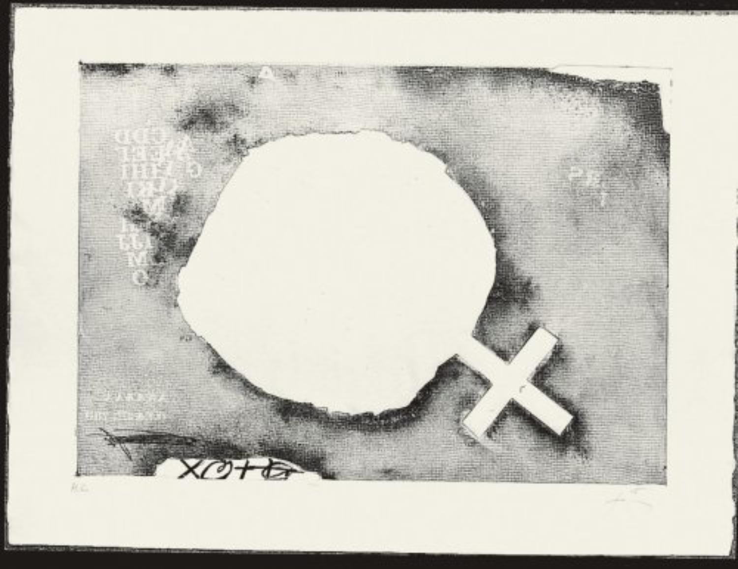 Paper Cremat - Print by Antoni Tàpies
