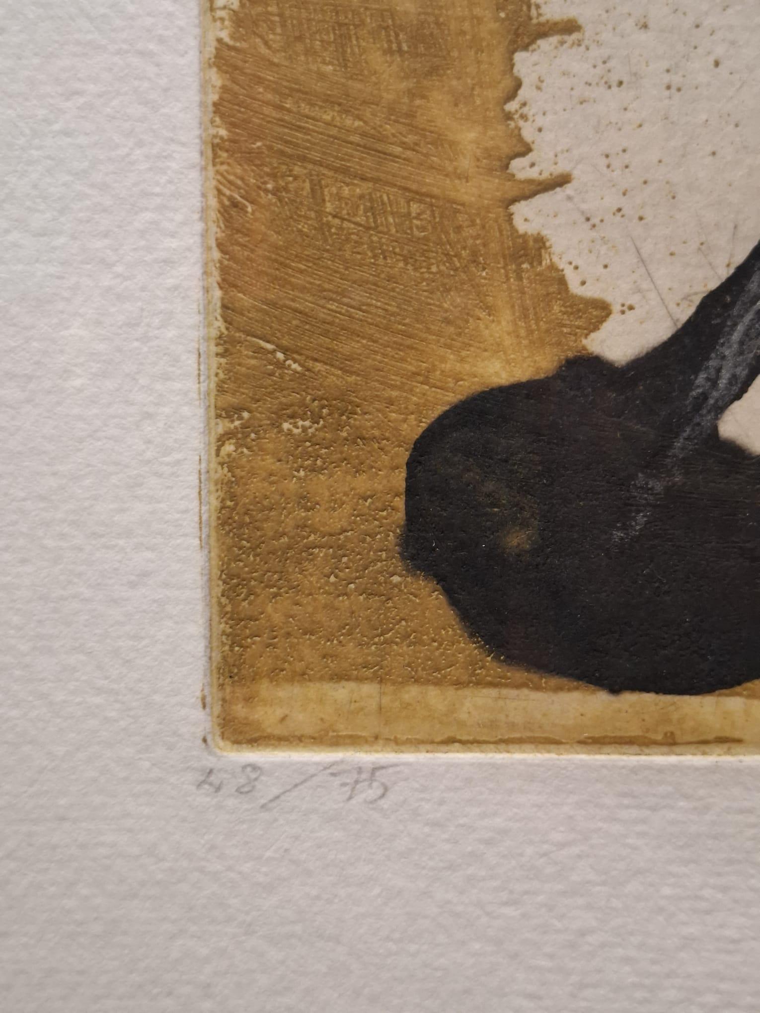 Sabata i ocre - Print de Antoni Tàpies