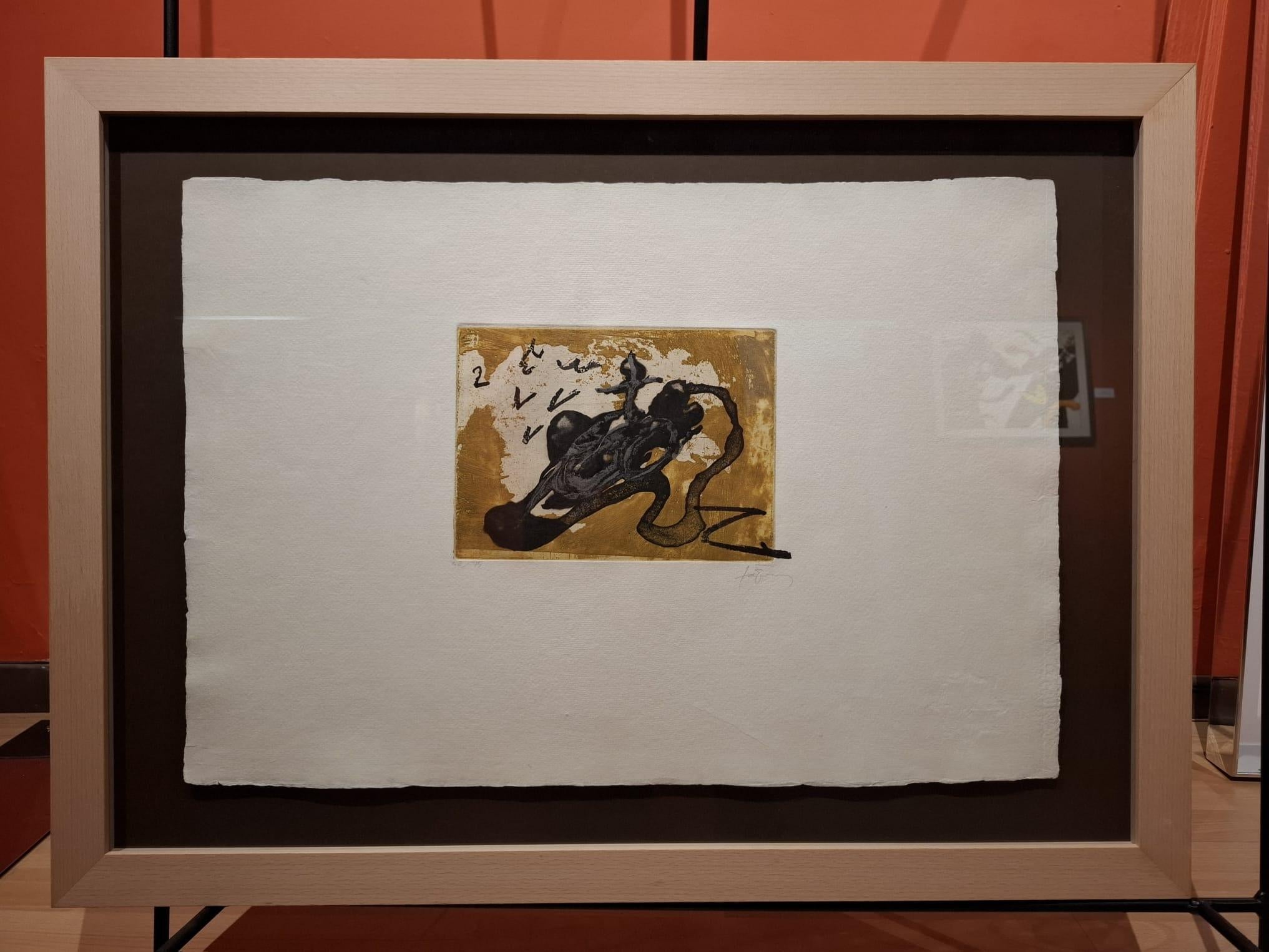 Abstract Print Antoni Tàpies - Sabata i ocre