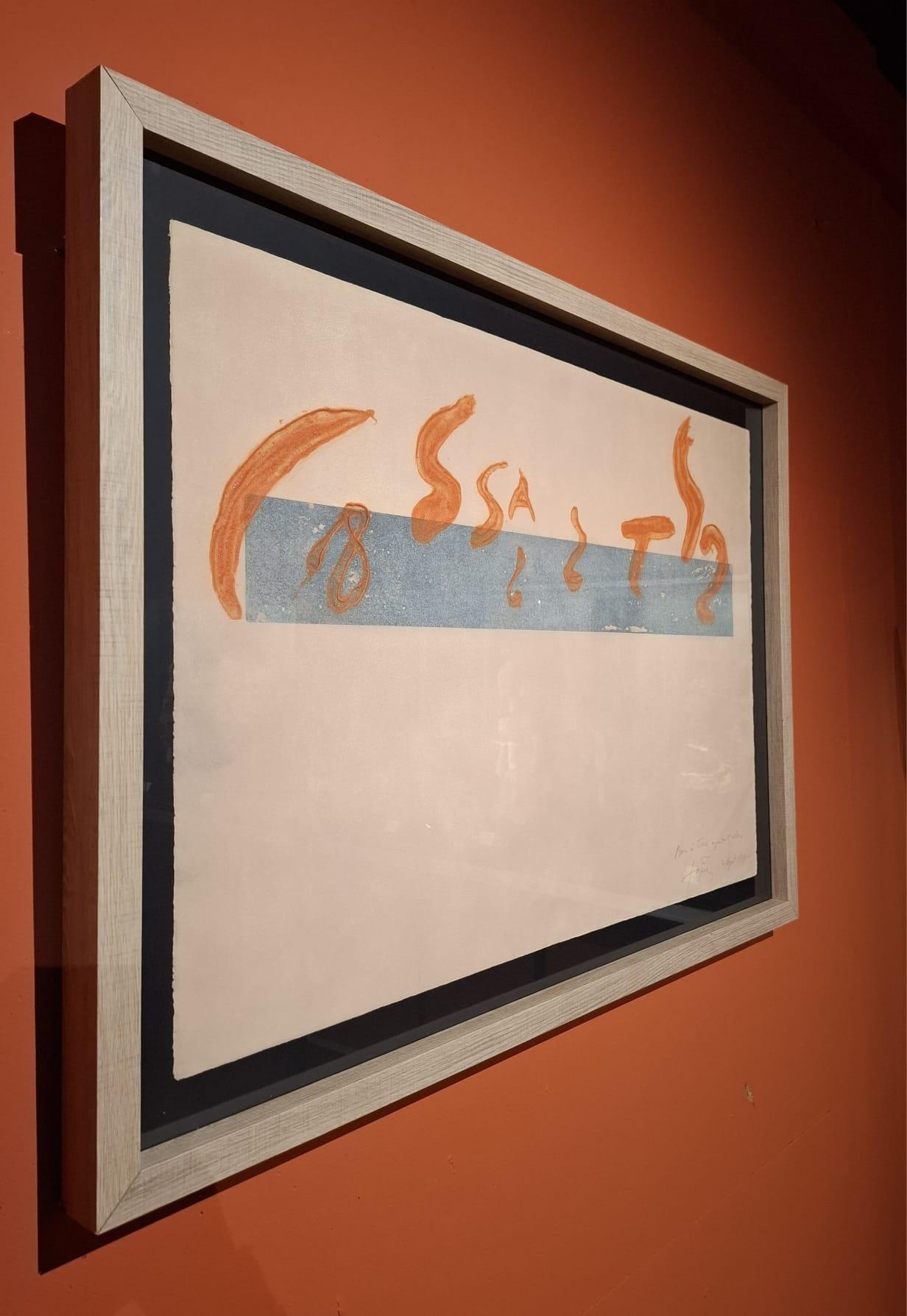 Sígnic - Print Abstracto de Antoni Tàpies
