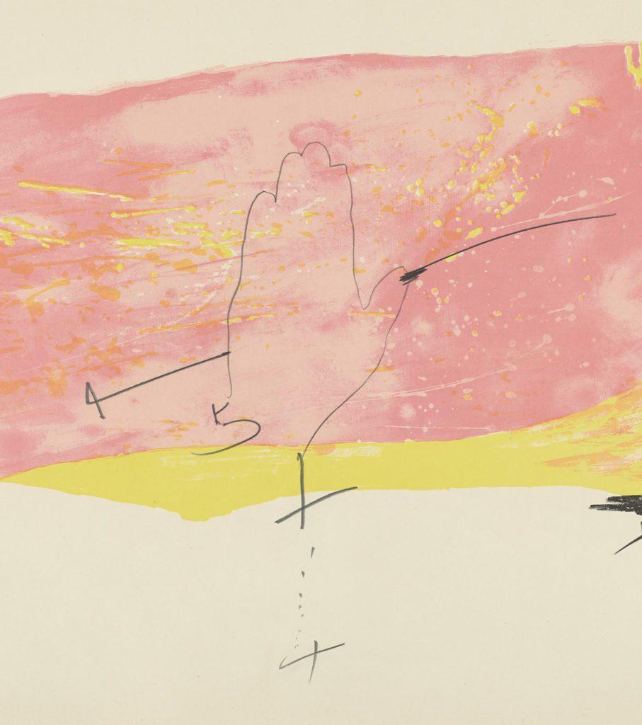 Lithographie d'art originale en édition limitée signée par un artiste espagnol, numérotée - Abstrait Print par Antoni Tàpies