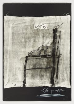 "Variaciones I: Chaise de profil" 1975 litografía original firmada edición limitada