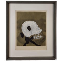 Antoni Tàpies Druck, "Blanc central", 1982, Spanien