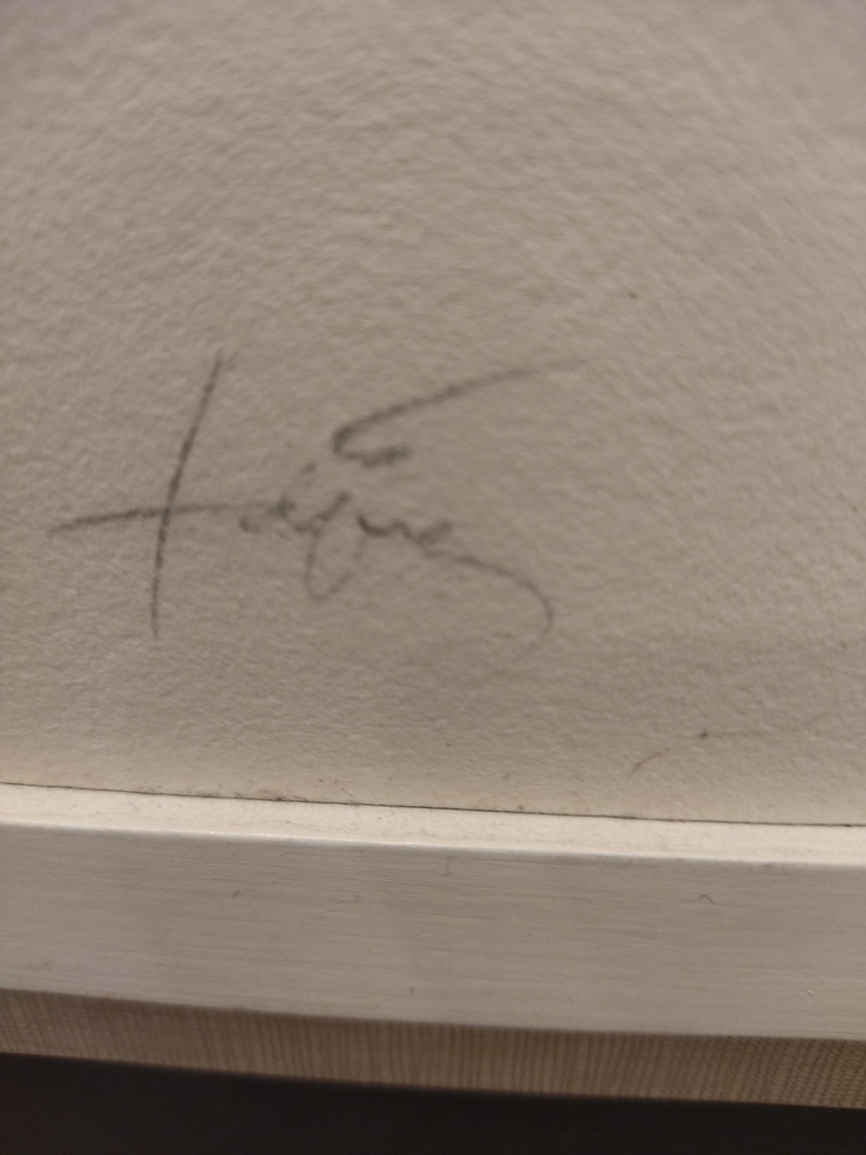 Tapies  Noir  Rouge  Jaune  Vertical  Peinture lithographie d'origine en vente 3