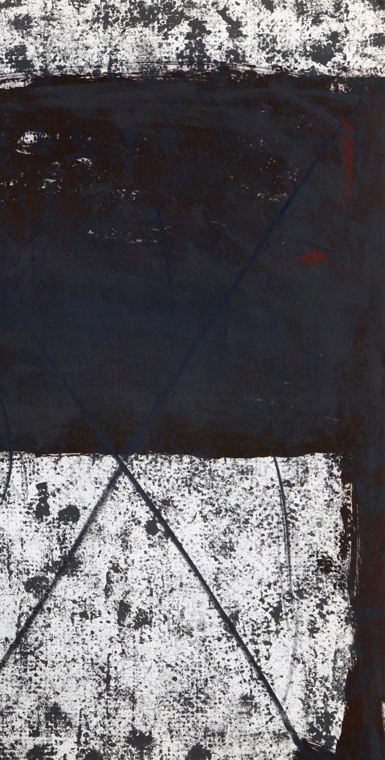Tàpies, Composition (Galfetti 83-86), Derrière le miroir (après) - Print de Antoni Tàpies