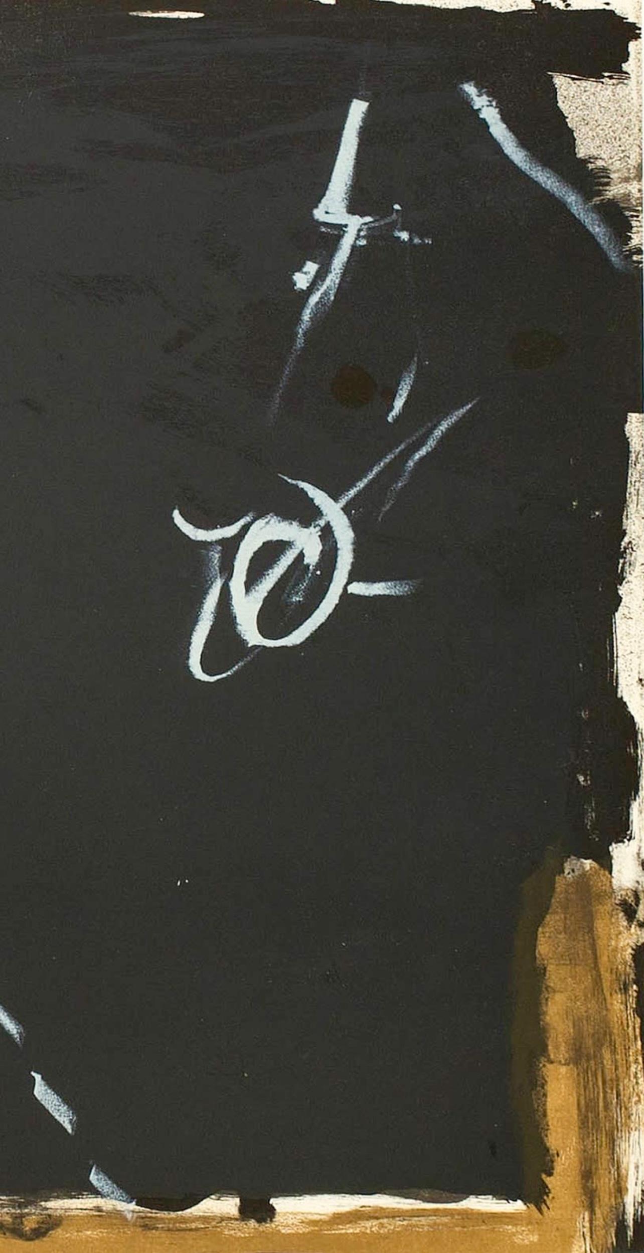 Tàpies, Composición (Galfetti 83-86), Derrière le miroir (después) - Print de Antoni Tàpies