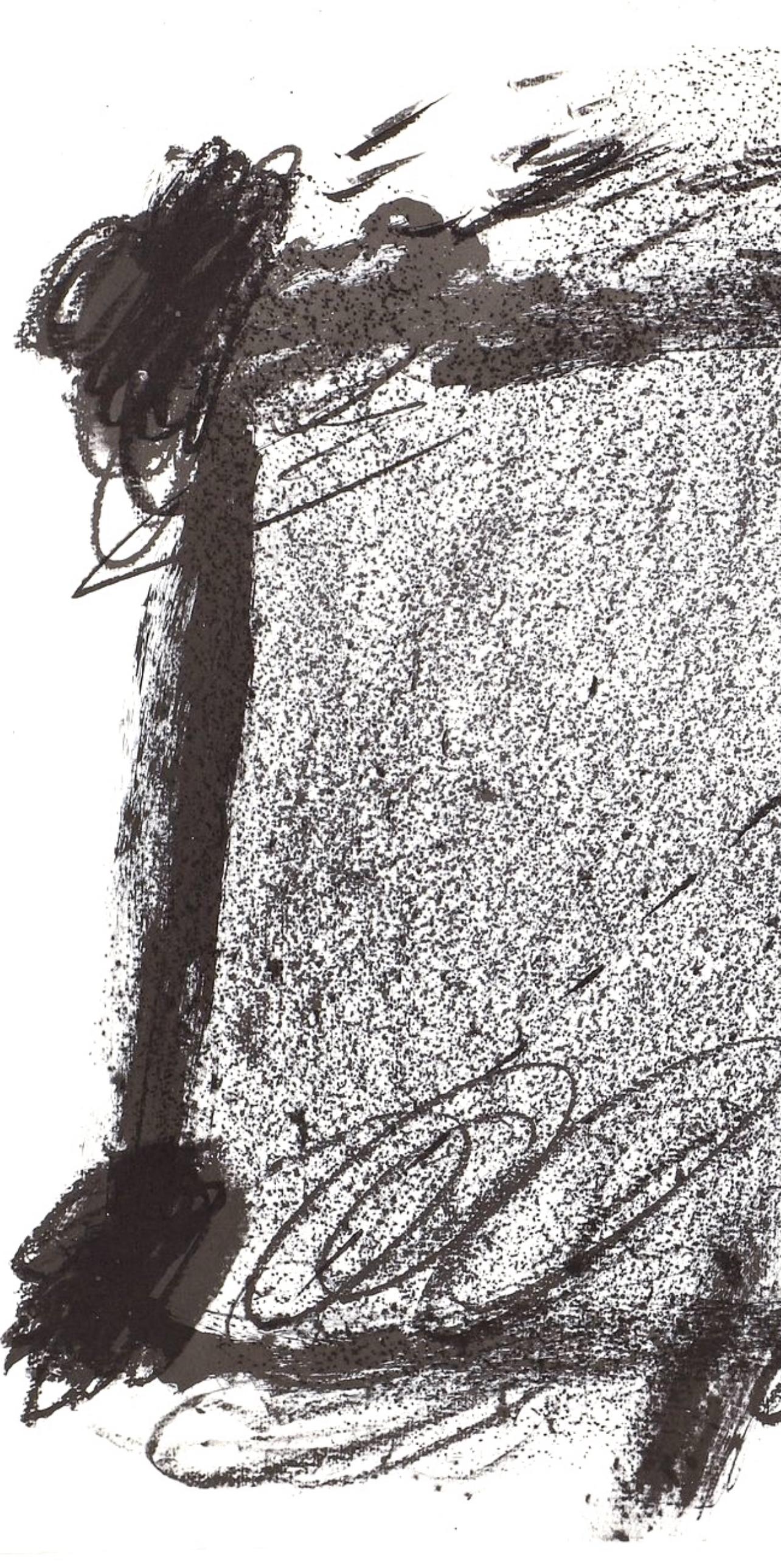 Tàpies, Composition, Derrière le miroir (après) - Print de Antoni Tàpies