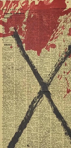 Tàpies, Komposition, Derrière le miroir (nach)