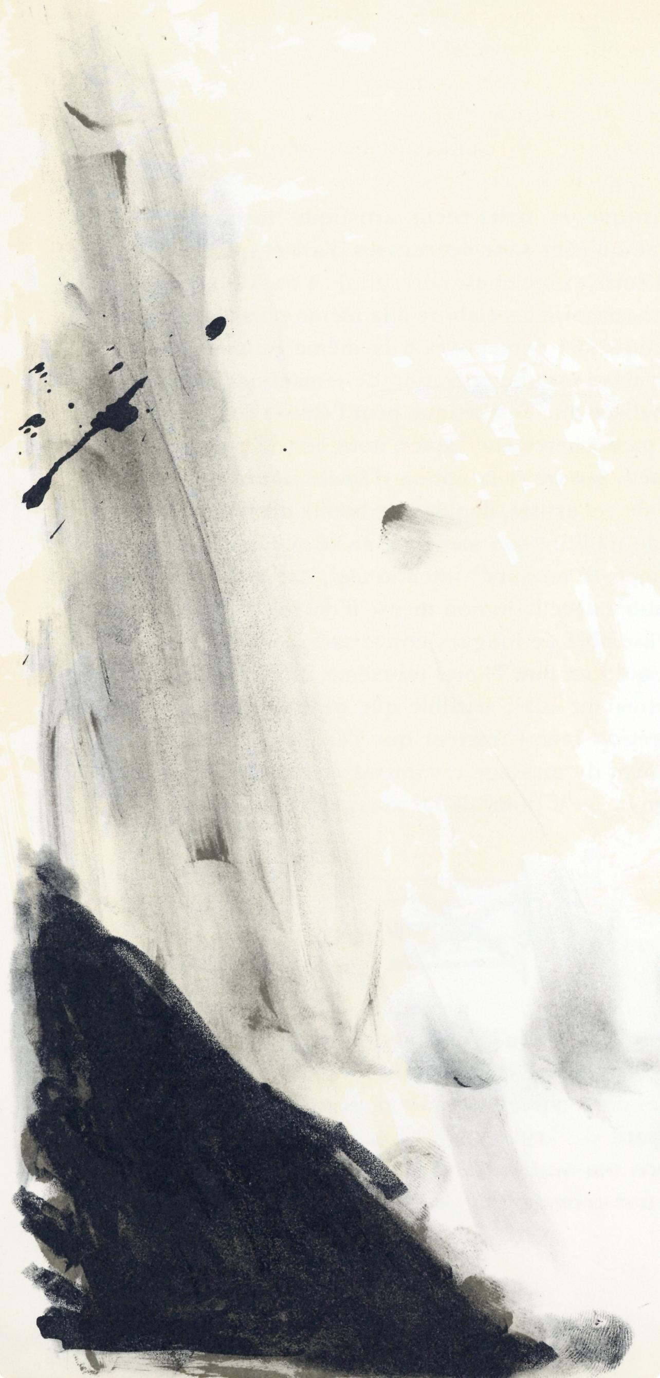 Tàpies, Komposition (Galfetti 83-86), Derrière le miroir (nach) – Print von Antoni Tàpies