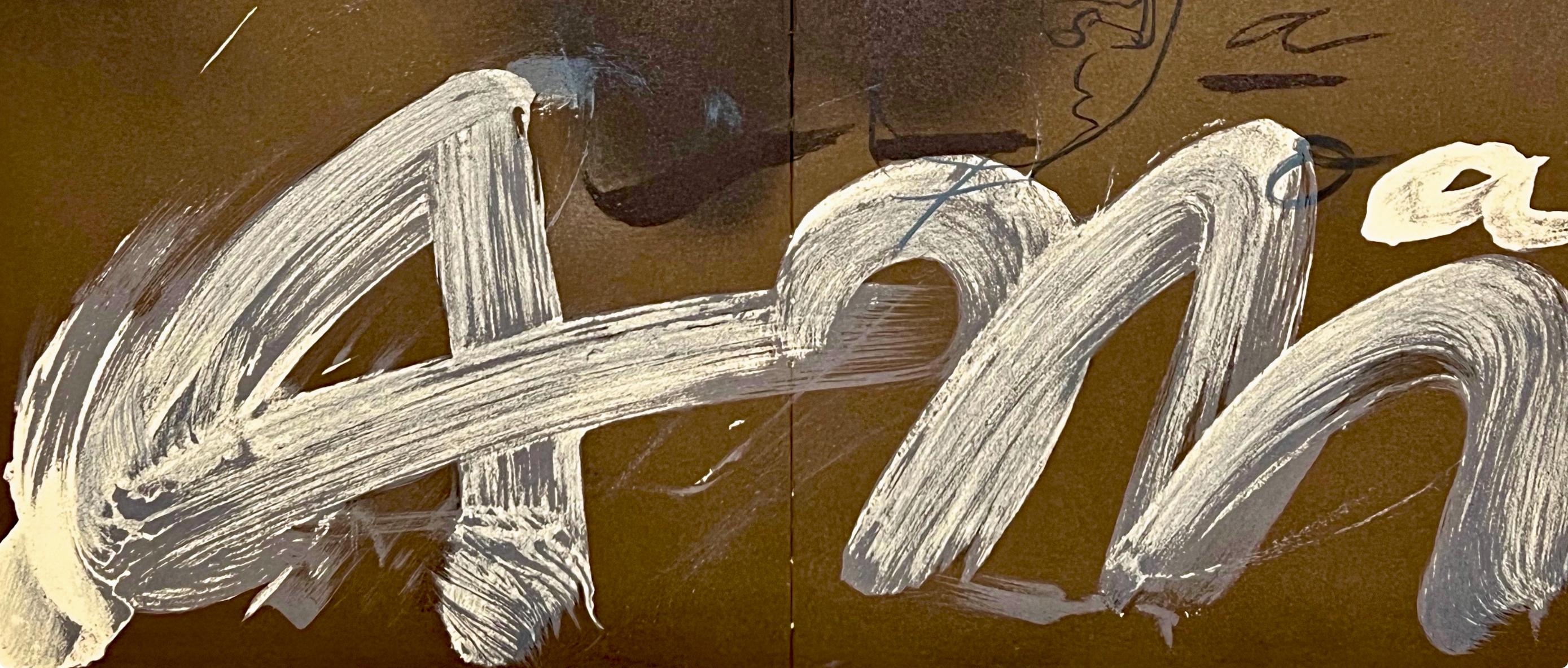 Tàpies, Composición, Derrière le miroir (después) - Print de Antoni Tàpies