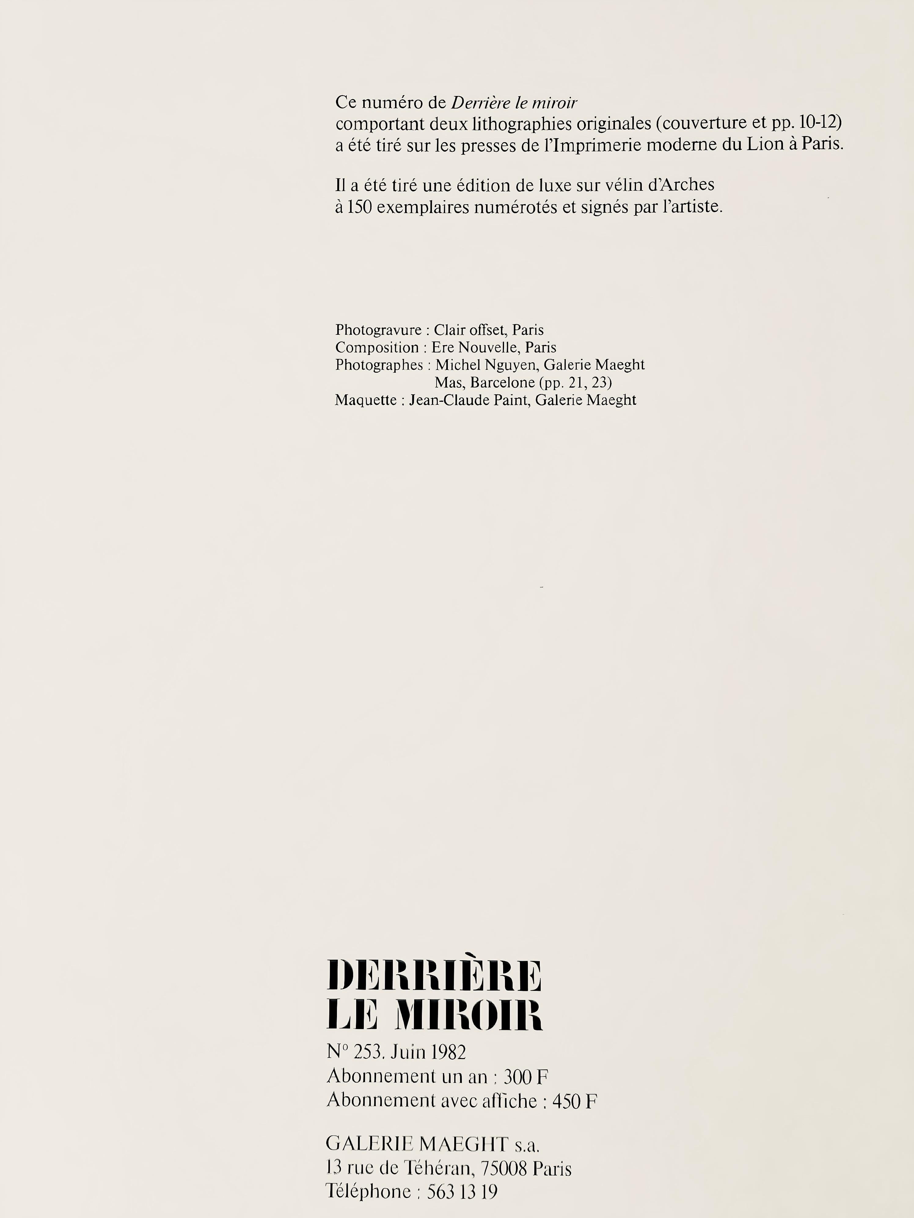 Tàpies, Composition, Derrière le miroir (après) - Après-guerre Print par Antoni Tàpies