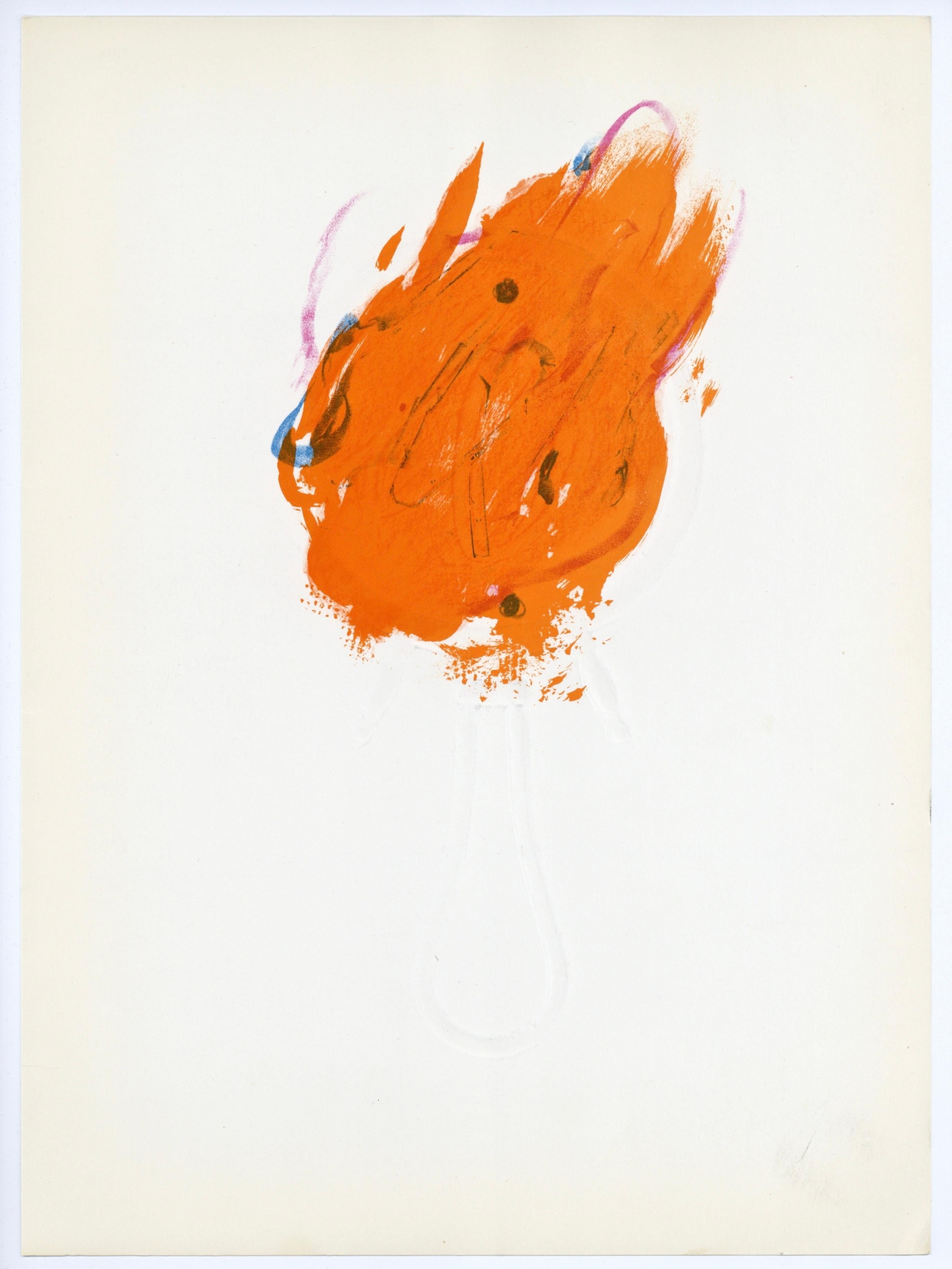 Tàpies, Composition (Galfetti 83-86), Derrière le miroir (après) - Après-guerre Print par Antoni Tàpies