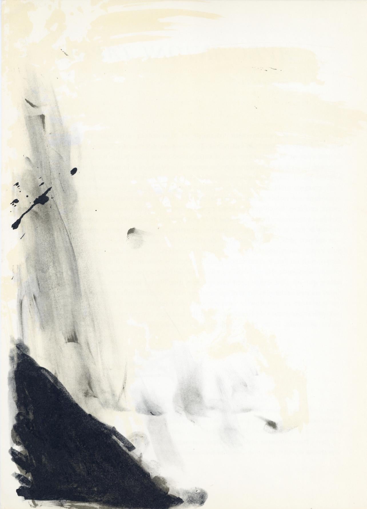 Antoni Tàpies Abstract Print - Tàpies, Composition (Galfetti 83-86), Derrière le miroir (after)