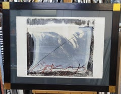 Tapies Voilé Engraved abstract Ed. Galerie Lelong. Paris.