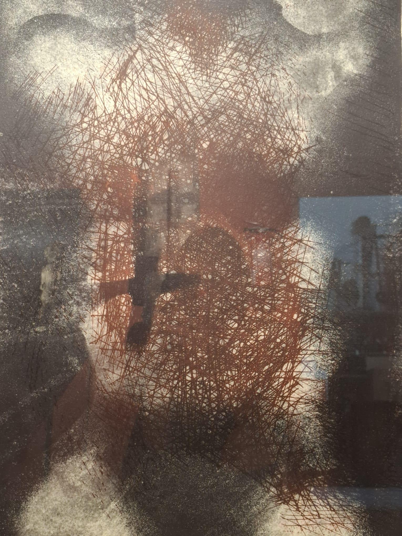 Tors - Marron Abstract Print par Antoni Tàpies