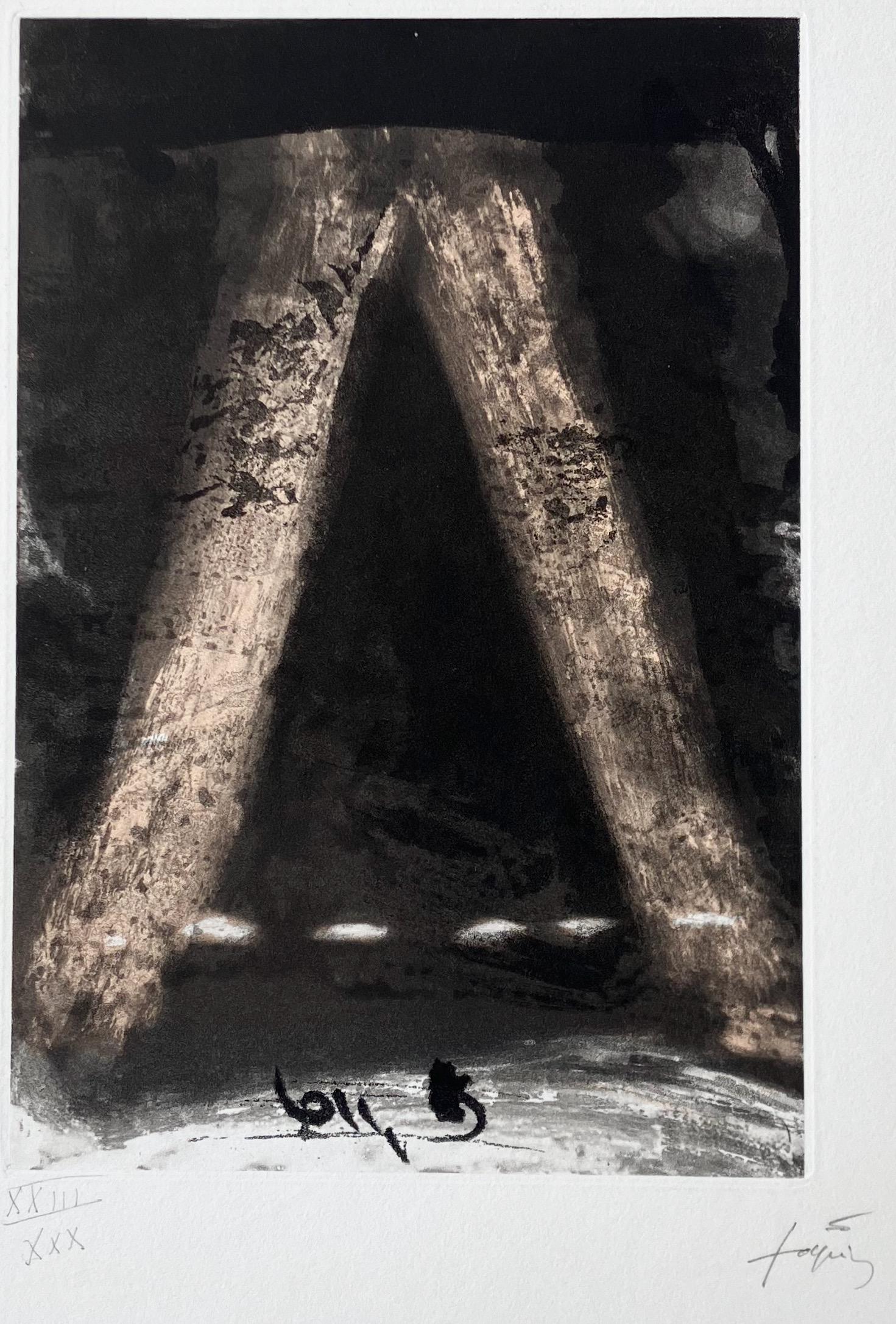 Composition sans titre - Print de Antoni Tàpies
