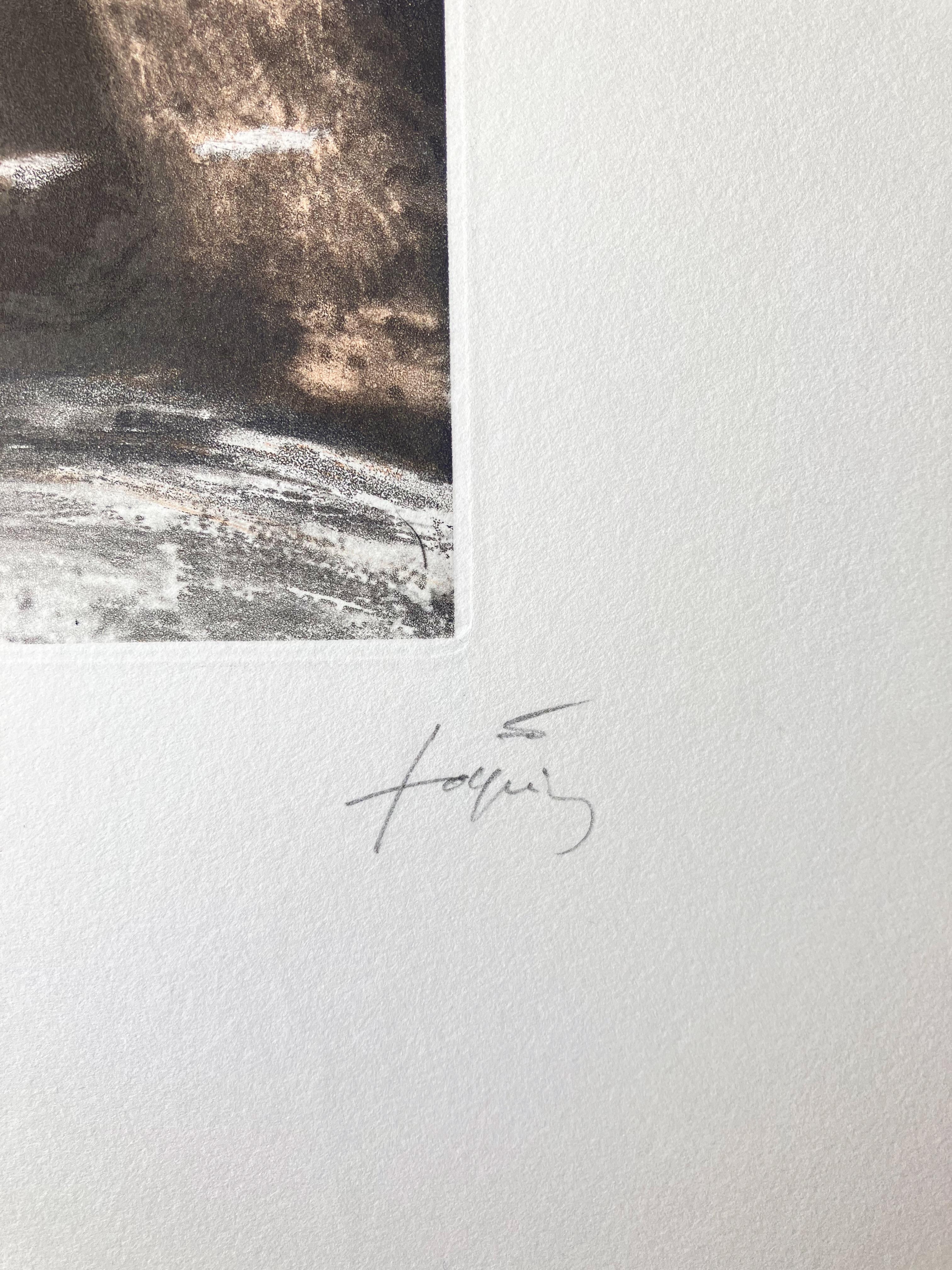 Composition sans titre - Abstrait Print par Antoni Tàpies