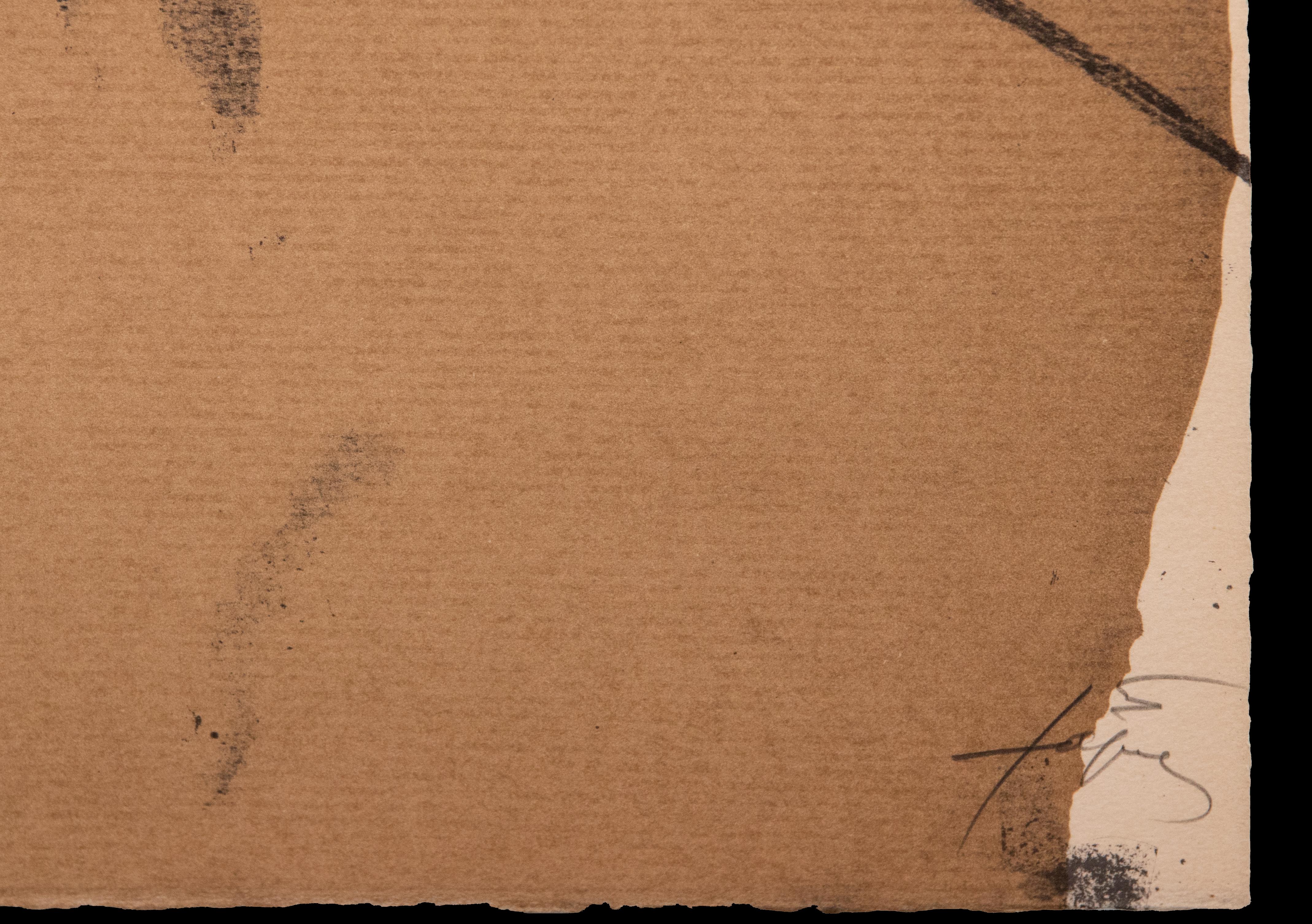 Ohne Titel – Lithographie von Antoni Tapies – 1974 – Print von Antoni Tàpies