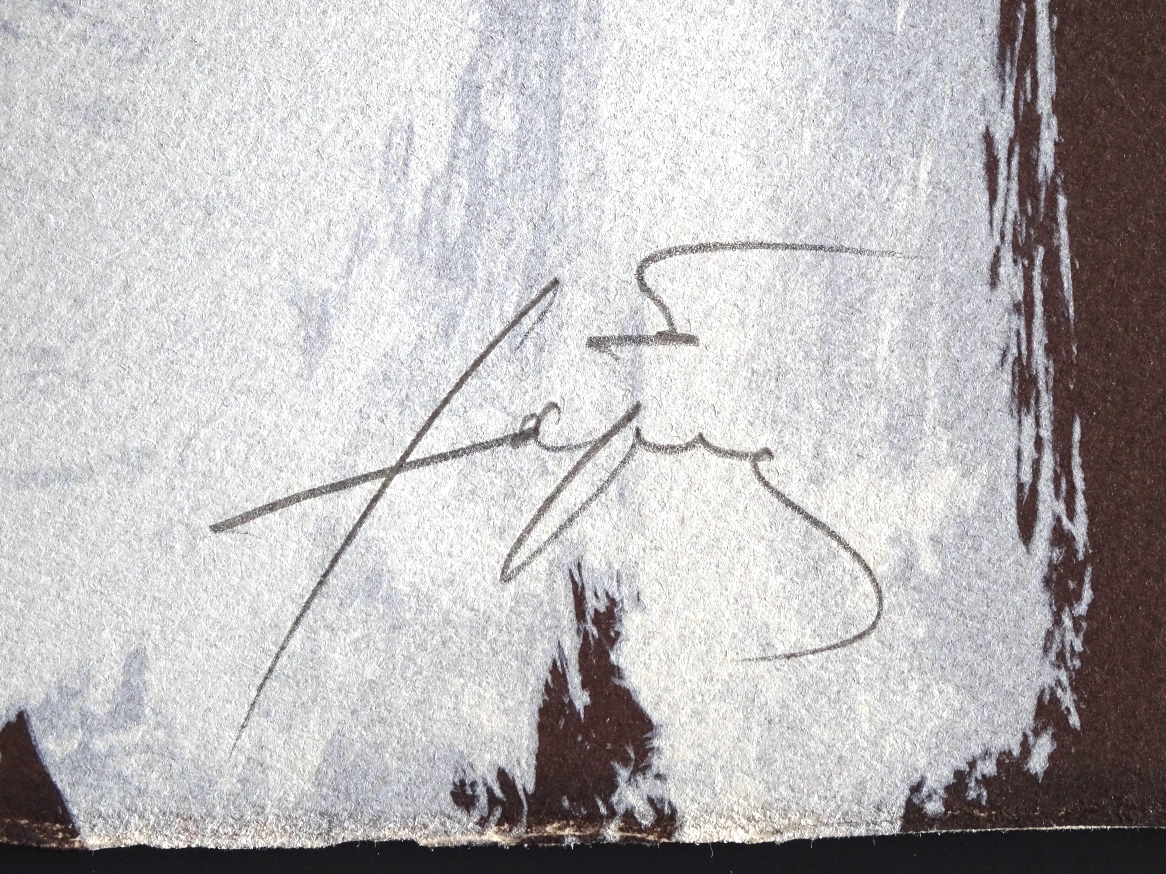 Ohne Titel – Originallithographie von Antoni Tapies – 1974 – Print von Antoni Tàpies