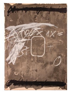 Untitled - Lithograph by Antoni Tapies - 1974