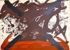 Untitled - Original Lithograph by Antoni Tapies - 1974