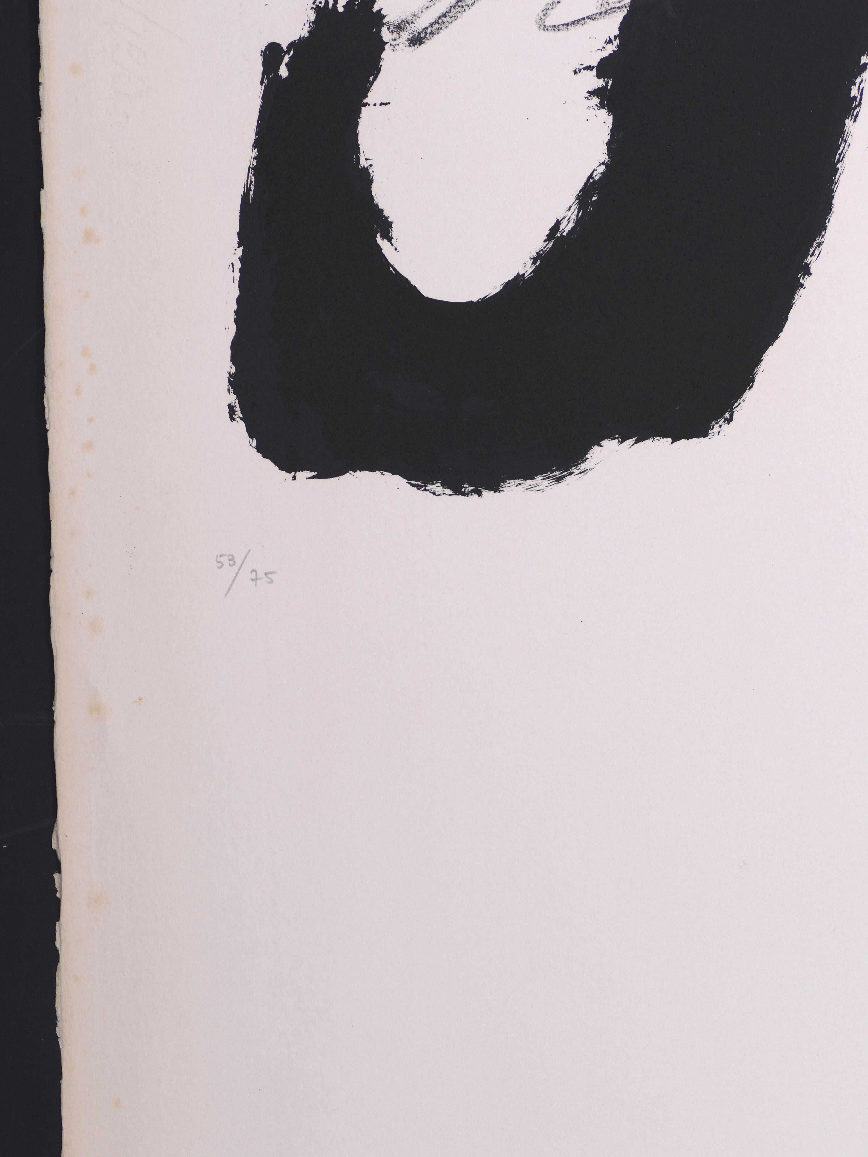 Ohne Titel - Originallithographie von Antoni Tapies - 1979 im Angebot 1