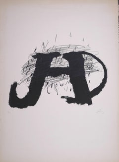 Vintage Untitled - Original Lithograph by Antoni Tapies - 1979