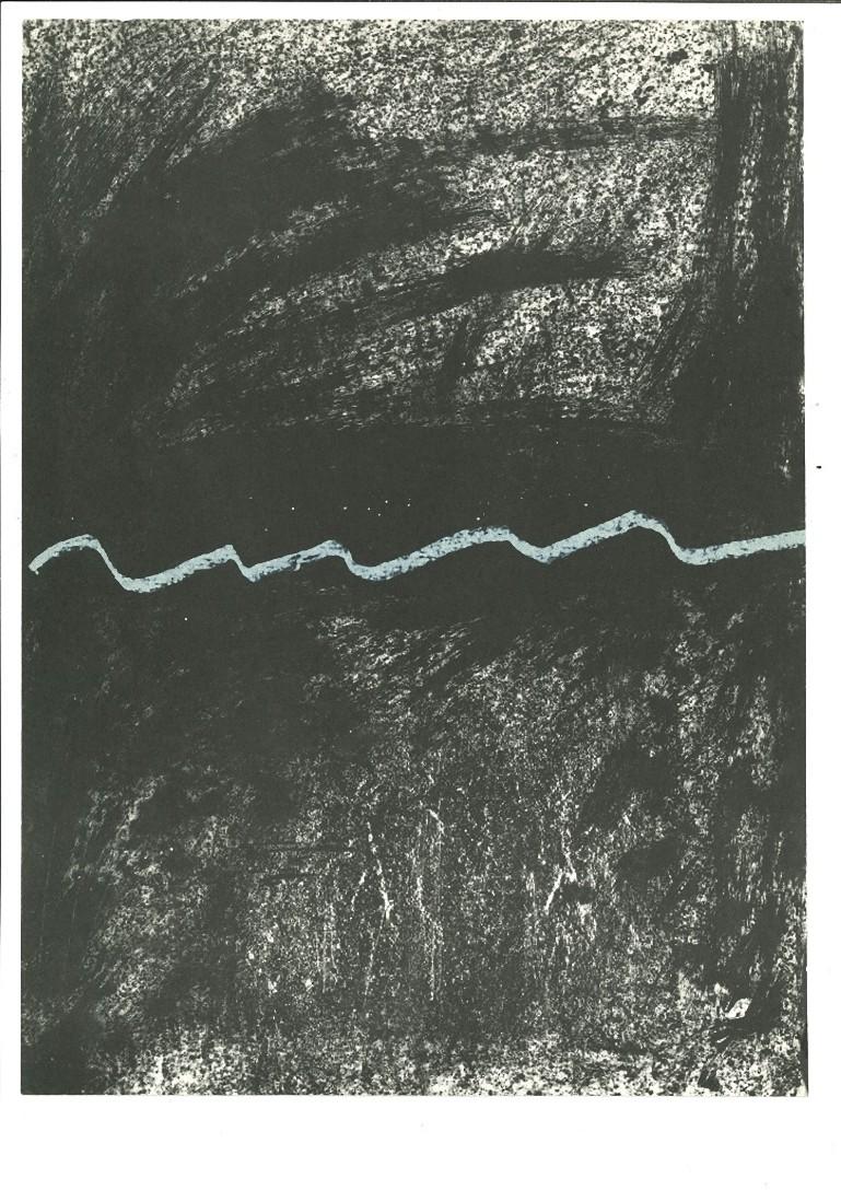 Abstract Print Antoni Tàpies - Sans titre - Impression originale d'Antonio Tpies - 1968