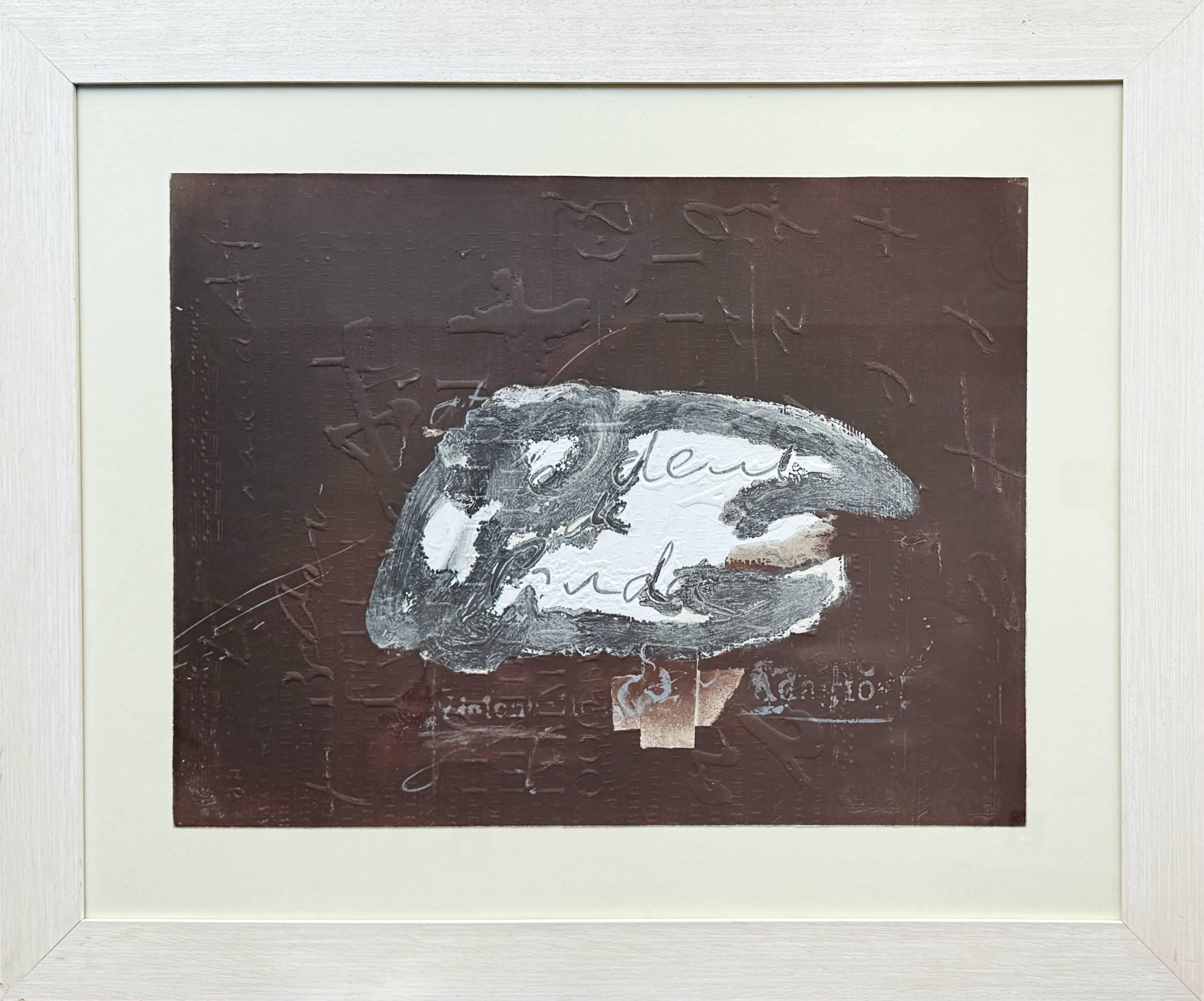 Print di Antoni Tàpies - Variazioni su un tema musicale