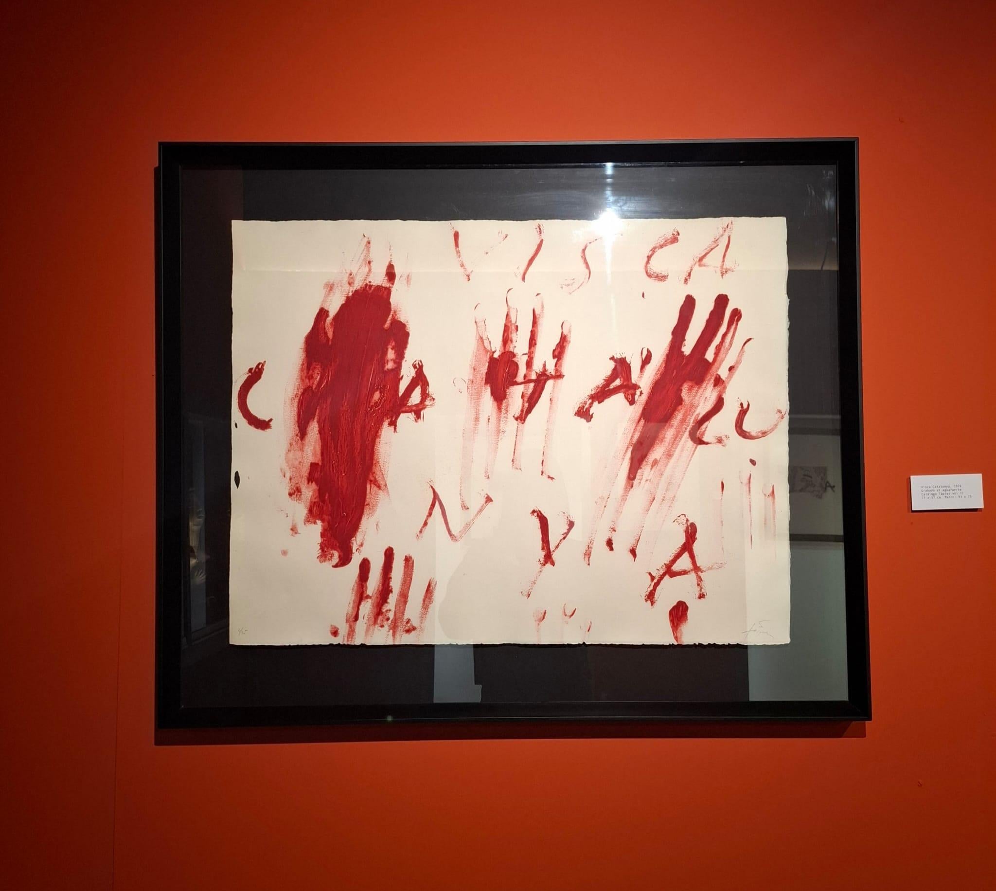 Visca Catalunya - Print by Antoni Tàpies