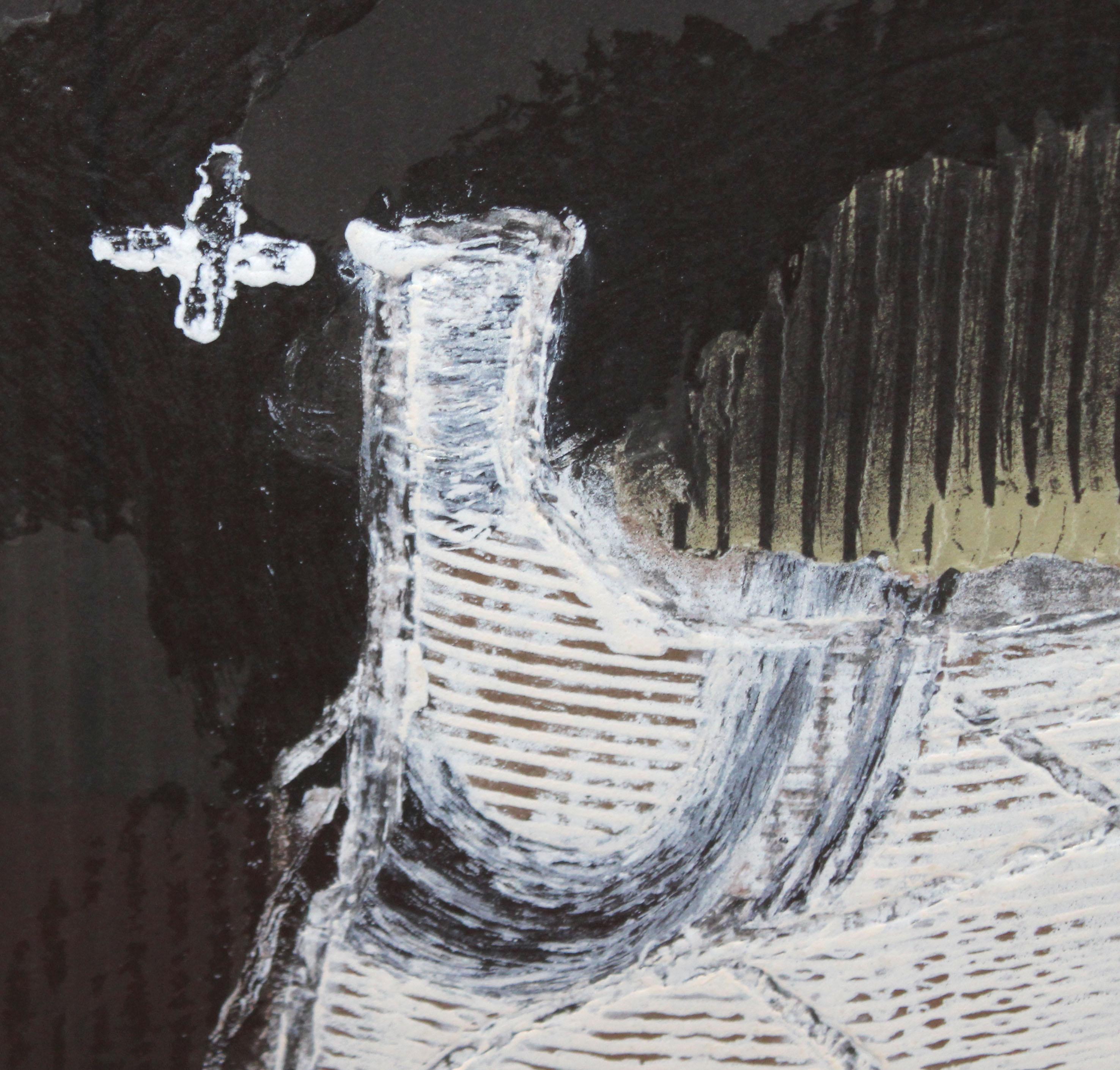 Peça de roba - Aguatinta al carborundum a colores - Año 1988 - Abstract Print by Antoni Tapies Puig