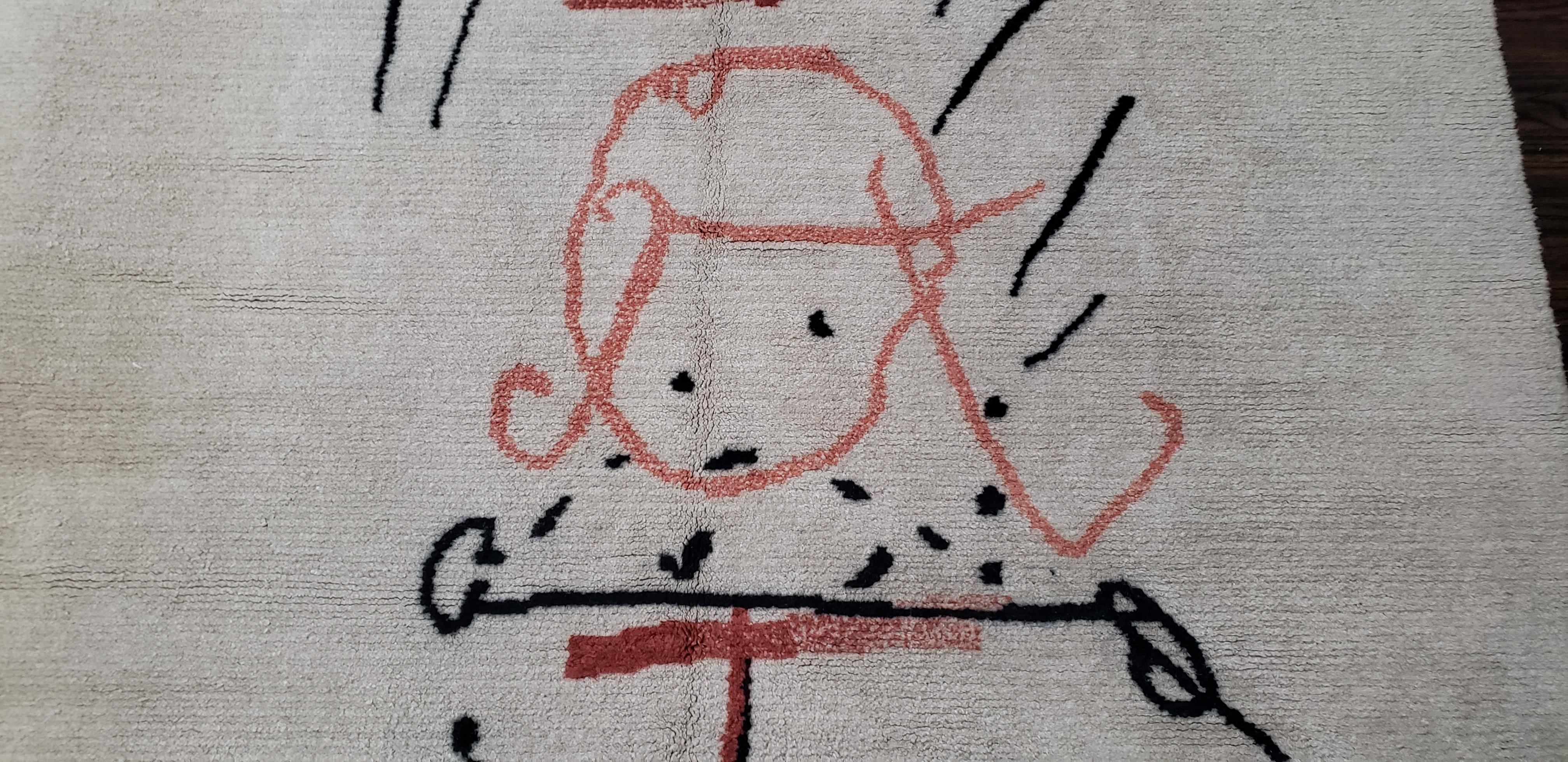 Antoni Tàpies Tapis de laine 1968 Excellent état - En vente à Hudson, NY