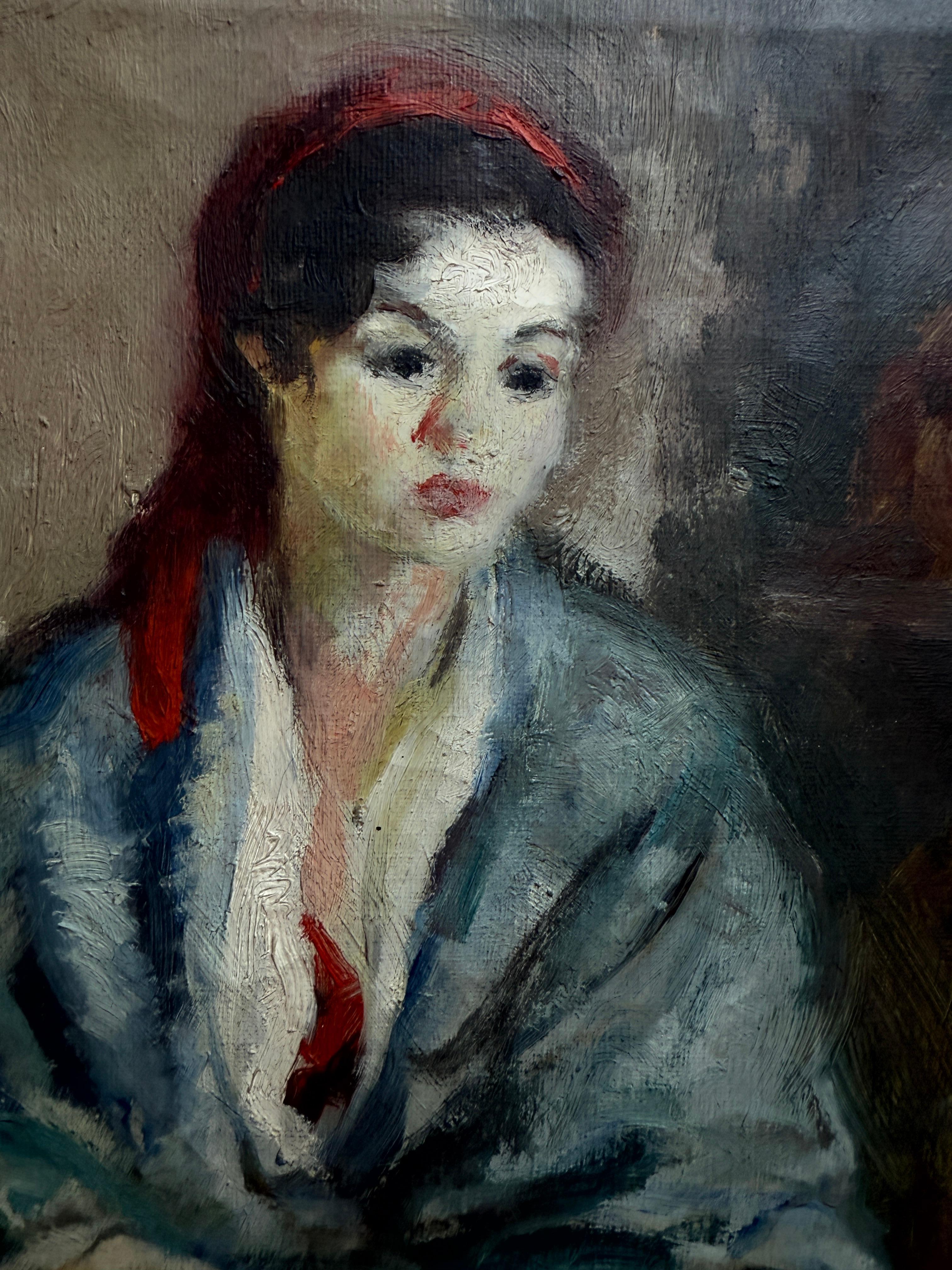 Titre : Femme à la cruche
Artistics : Antoni Valls Bordoy (1912-1980)
Médium : Huile sur toile
Dimensions : 35 x 27 cm (13,8 x 10,6 pouces) : 35 x 27 cm (13.8 x 10.6 in)
Date : 1953
Signature : Signée 