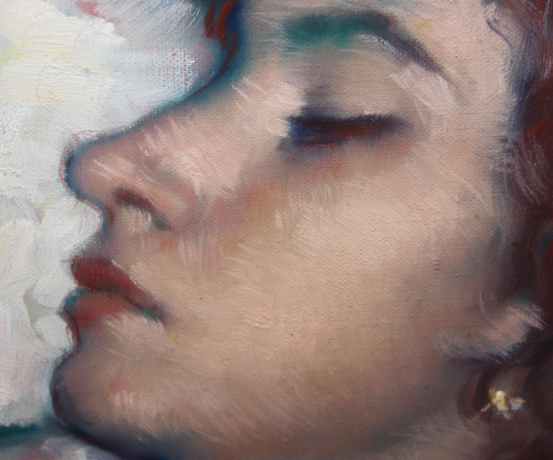 Antoni Vila Arrufat (1894 - 1989) - Joven durmiendo - Oleo sobre tela - 1959 For Sale 4